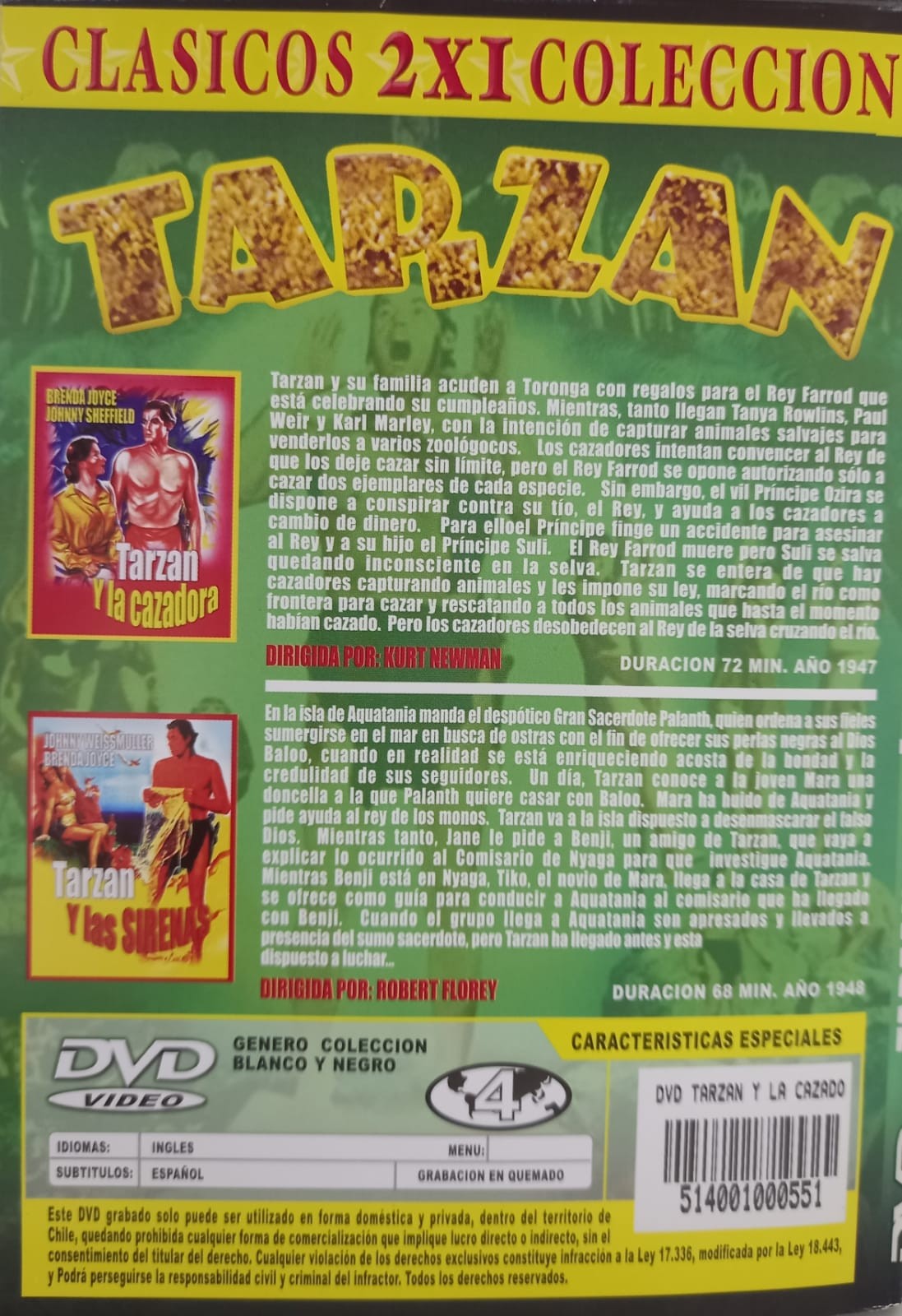 TARZAN Y LA CAZADORA / TARZAN Y LAS SIRENAS - Imagen 2