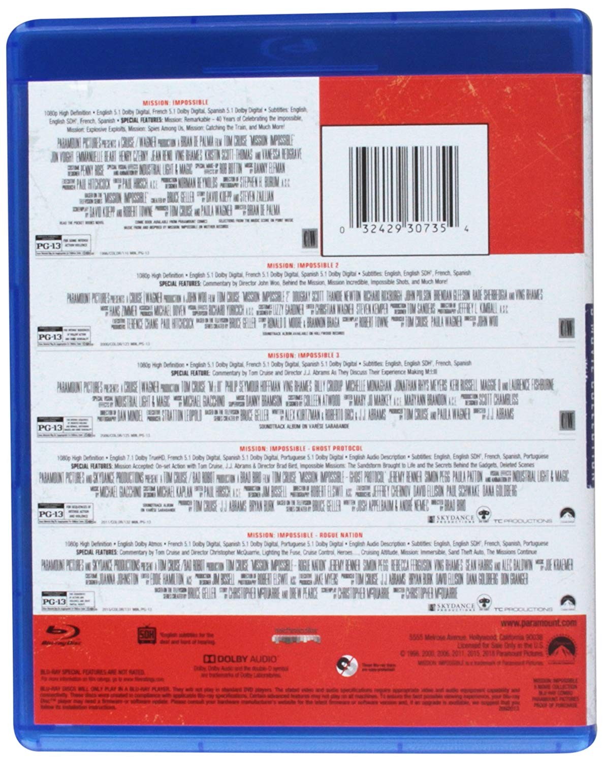 MISSION IMPOSSIBLE 5 MOVIES COLLECTION - Imagen 2