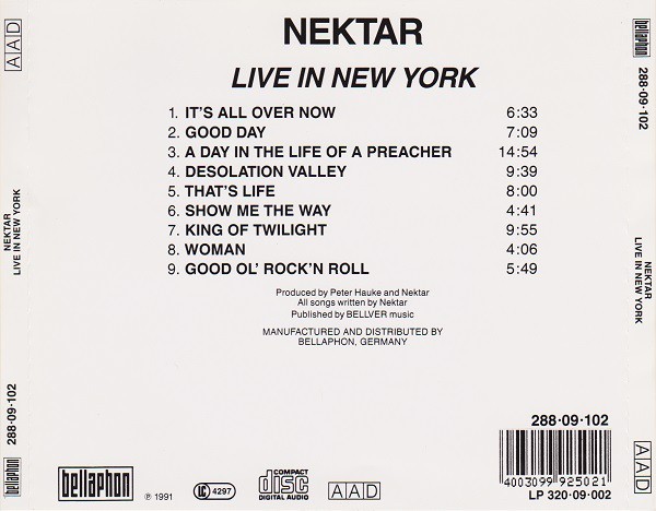 NEKTAR - LIVE IN NEW YORK - Imagen 2