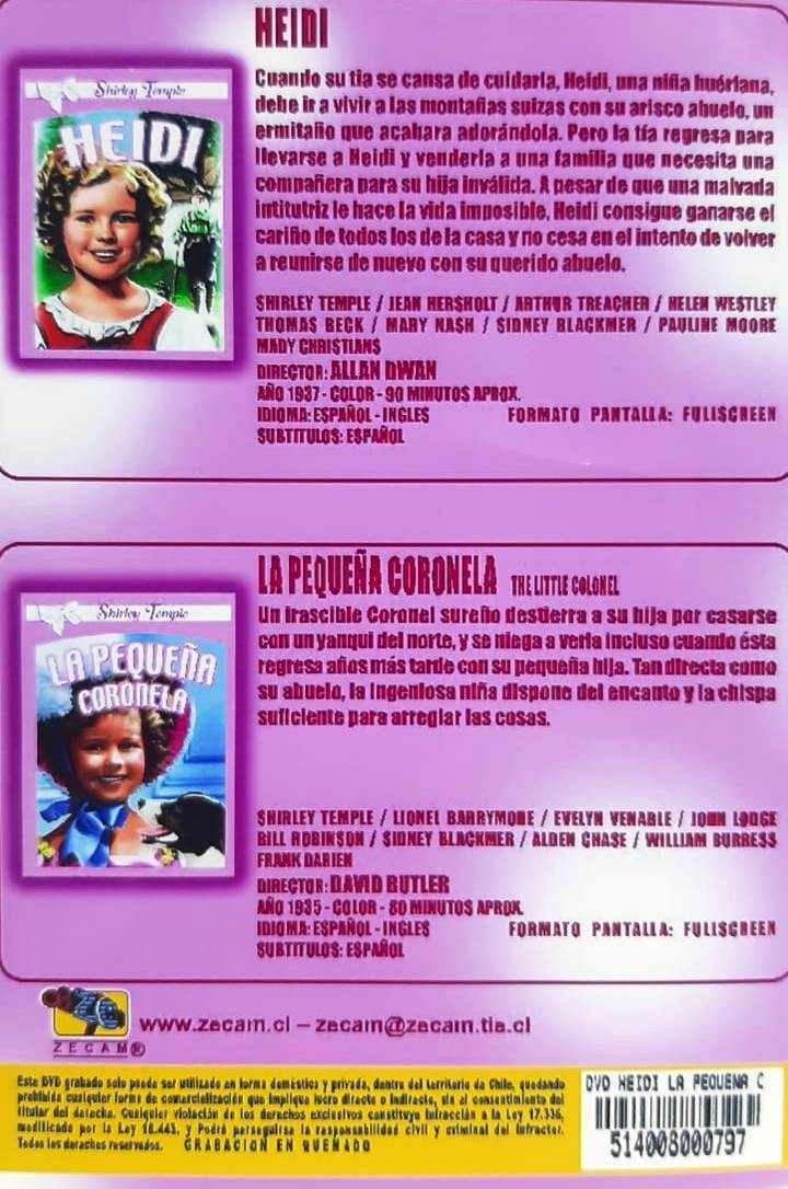 HEIDI / LA PEQUEÑA CORONELA - Imagen 2