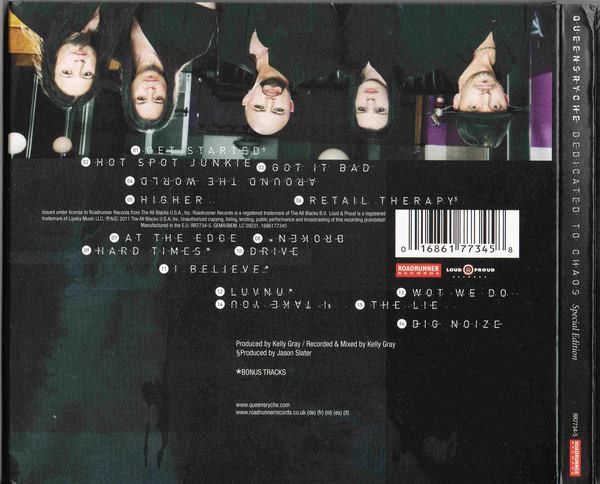 QUEENSRYCHE - DEDICATED TO CHAOS - Imagen 2