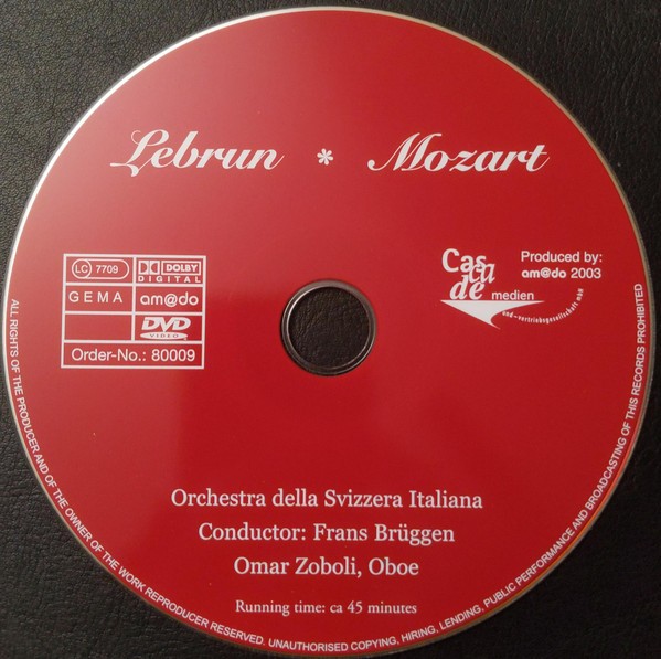 LEBRUN MOZART OBOE COCERTO / SYMPHONY N 35 - Imagen 2