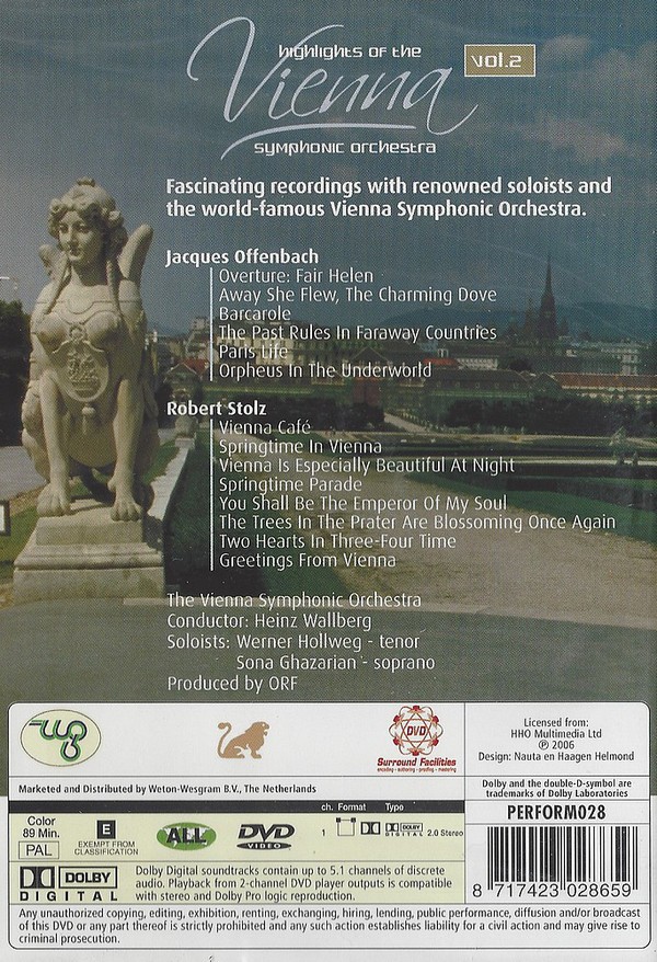 NIGHLIGHT OF THE VIENNA - SYMPHONIC OR VOL 2 - Imagen 2