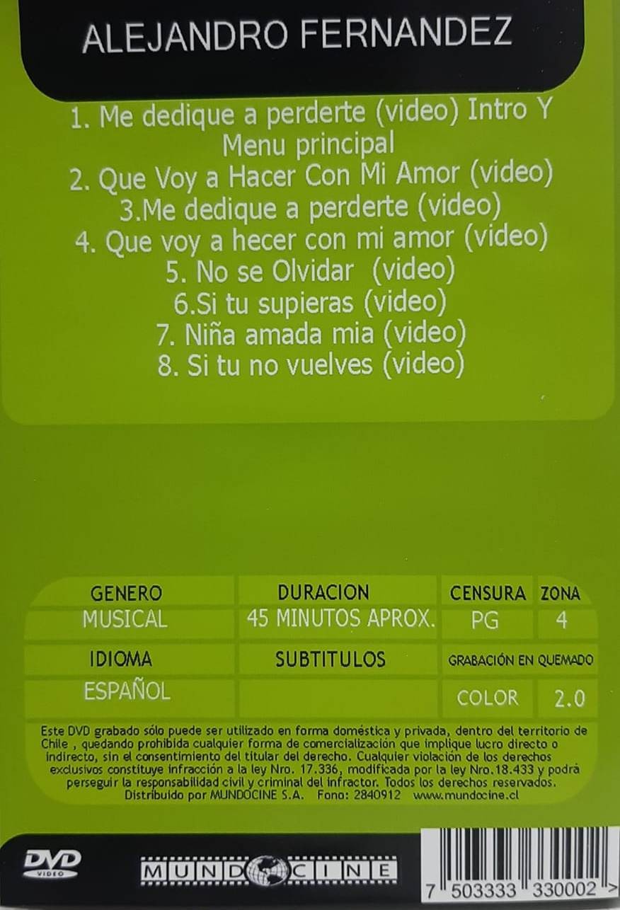 ALEJANDRO FERNANDEZ - 15 AÑOS DE EXITOS - Imagen 2