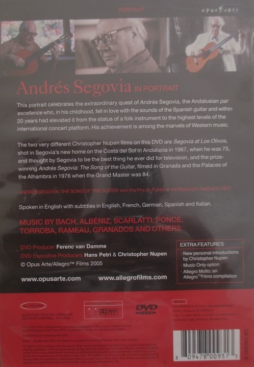ANDRES SEGOVIA - IN PORTRAIT - Imagen 2
