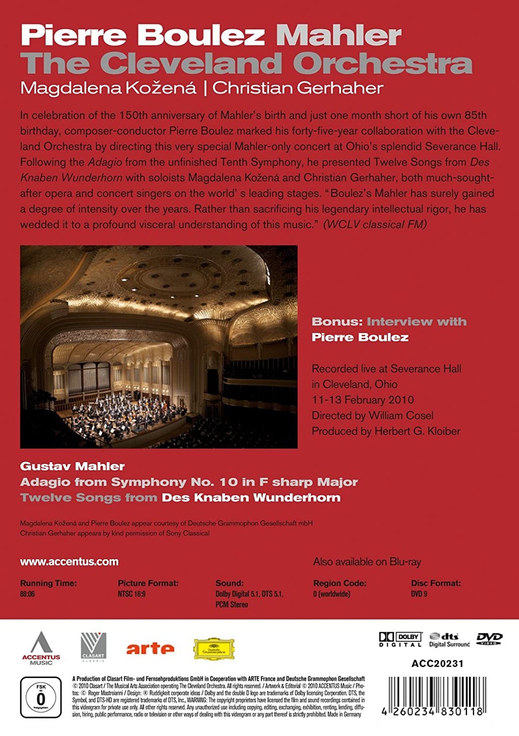 PIERRE BOULEZ - MAHLER - WUNDERHORN ADAGIO SYMPHONY N° 10 - Imagen 2