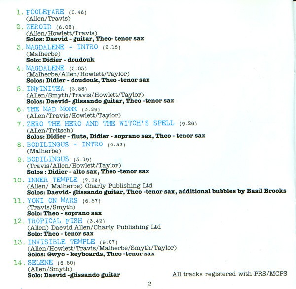 GONG - LIVE 2 INFINITEA - Imagen 2