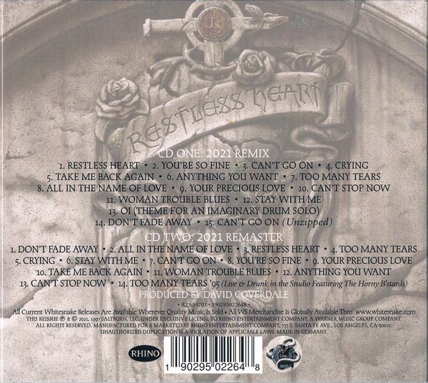 WHITESNAKE - RESTLESS HEART - 25th ANNIVERSARY EDITION - Imagen 4