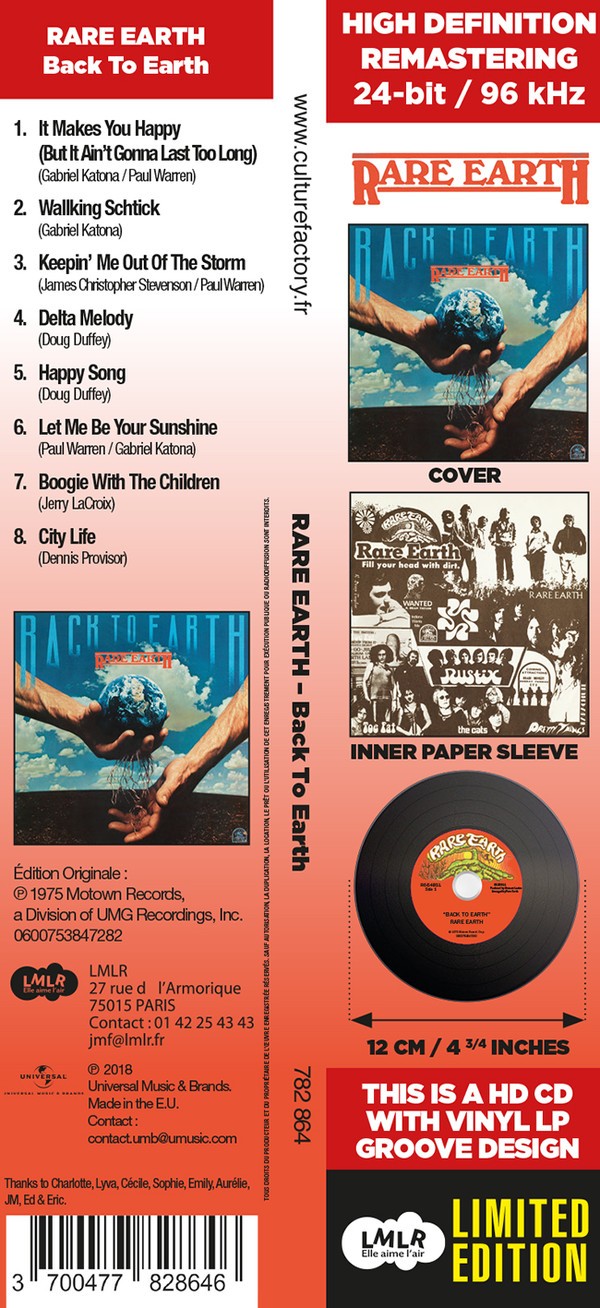 RARE EARTH - BACK TO EARTH - Imagen 4