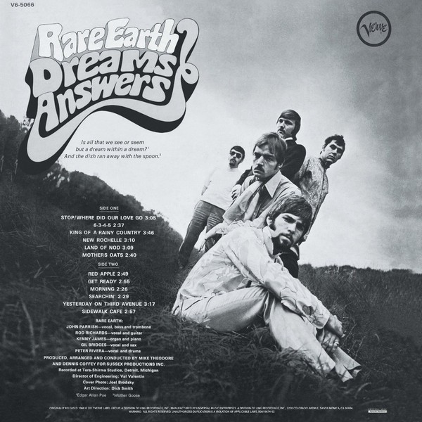 RARE EARTH - DREAMS / ANSWERS - Imagen 3
