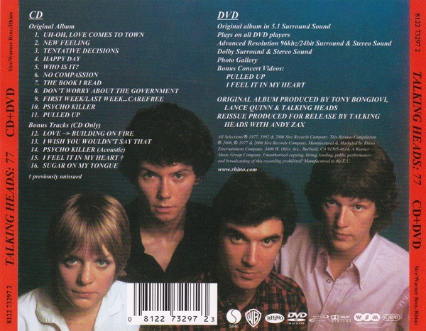 TALKING HEADS - TALKING HEADS 77 - Imagen 2
