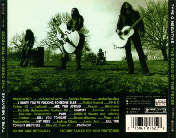 TYPE O NEGATIVE - THE ORIGIN OF THE FECES - Imagen 2
