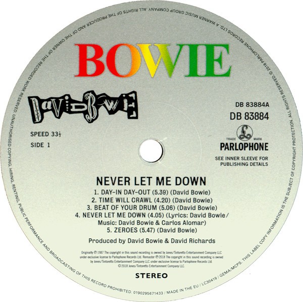 DAVID BOWIE - NEVER LET ME DOWN - Imagen 4