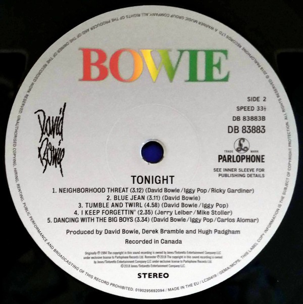 DAVID BOWIE - TONIGHT - Imagen 2