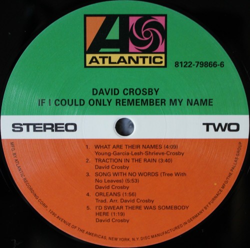 DAVID CROSBY - IF I COULD ONLY REMEMBER MY NAME - Imagen 4