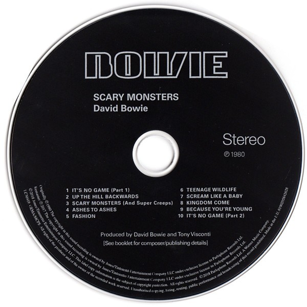 DAVID BOWIE - SCARY MONSTERS AND SUPER CREEPS - Imagen 2