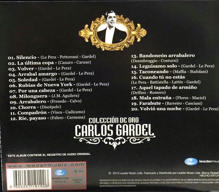 CARLOS GARDEL - COLECCION DE ORO - VOLVER - Imagen 2