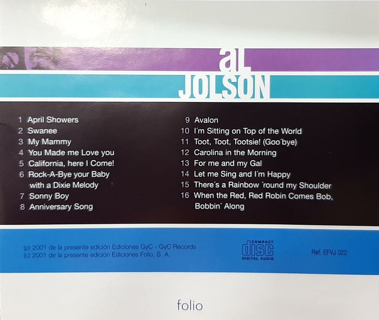 AL JOLSON - VOCAL JAZZ - Imagen 2