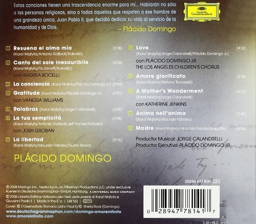 PLACIDO DOMINGO - AMORE INFINITO - Imagen 2