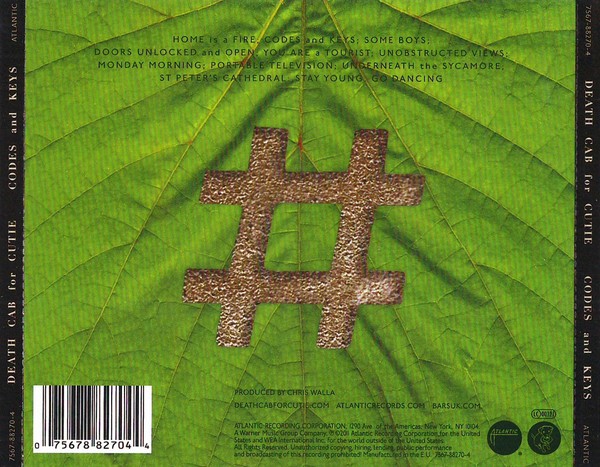 DEATH CAB FOR CUTIE - CODES AND KEYS - Imagen 2