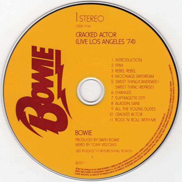 DAVID BOWIE - CRACKED ACTOR - LIVE L A 74 - Imagen 2