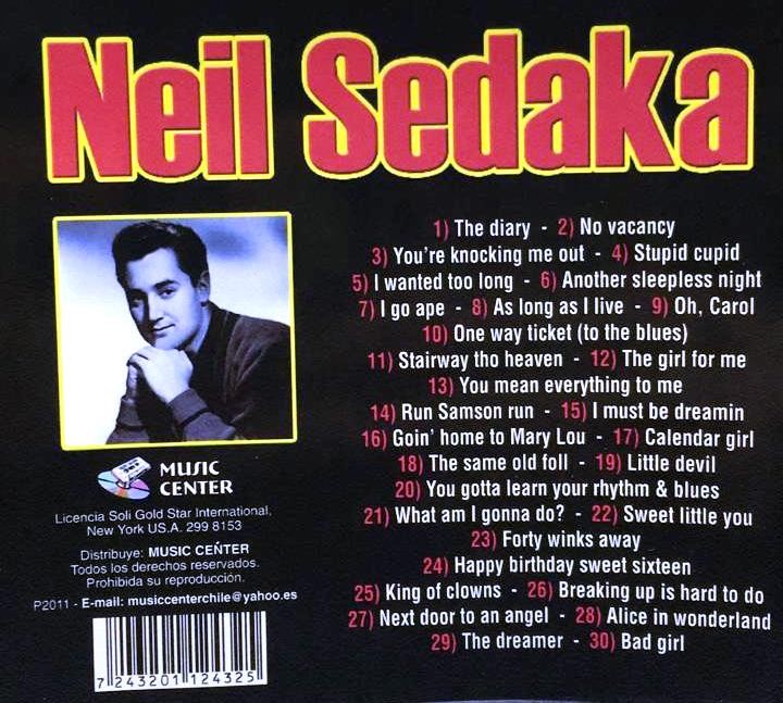 NEIL SEDAKA - THE VERY BEST OF NEIL SEDAKA - Imagen 2
