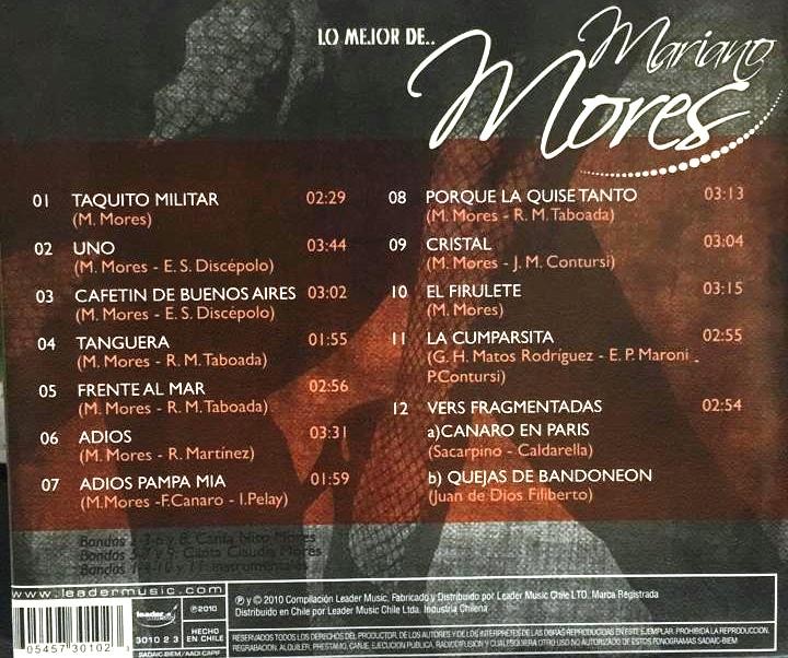 MARIANO MORES - LO MEJOR DE MARIANO MORES - Imagen 2