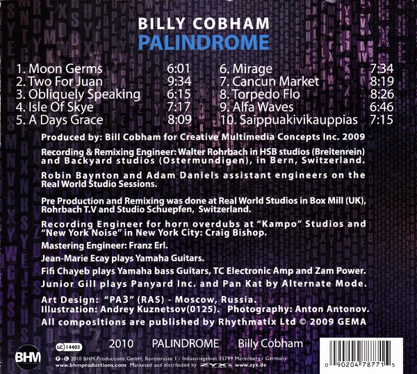 BILLY COBHAM - PALINDROME - Imagen 3