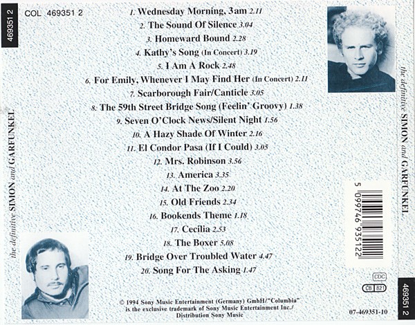 SIMON & GARFUNKEL - DEFINITIVE - Imagen 2