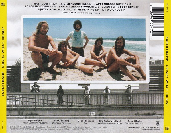 SUPERTRAMP - CRISIS WHAT CRISIS - Imagen 2