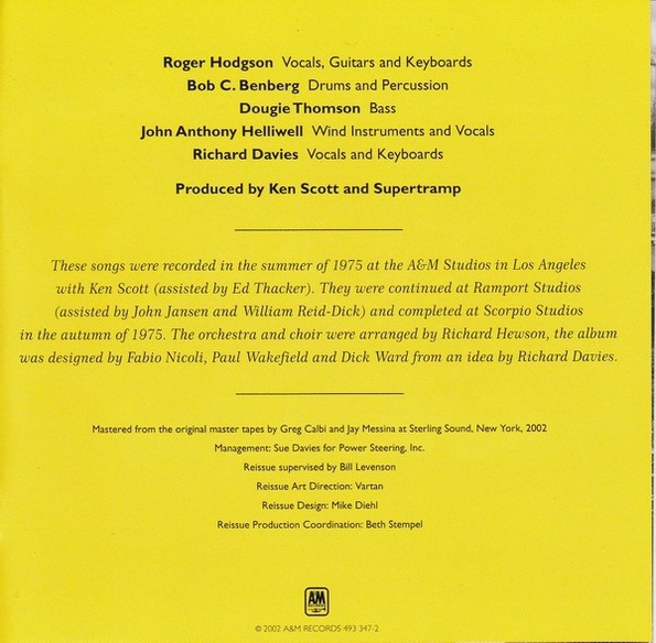 SUPERTRAMP - CRISIS WHAT CRISIS - Imagen 4