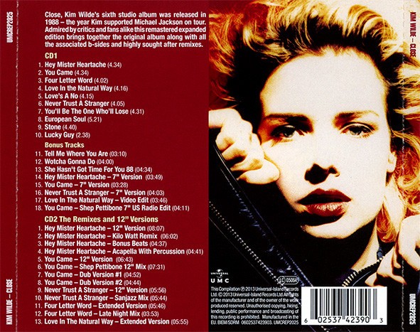 KIM WILDE - CLOSE - Imagen 2