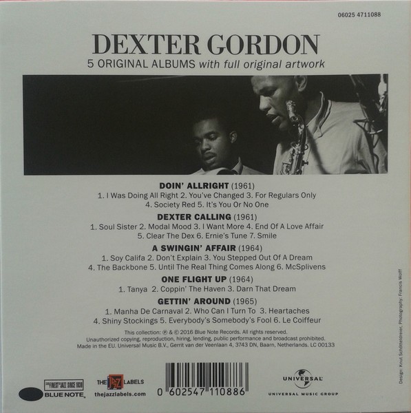 DEXTER GORDON - 5 ORIGINAL ALBUMS - Imagen 2