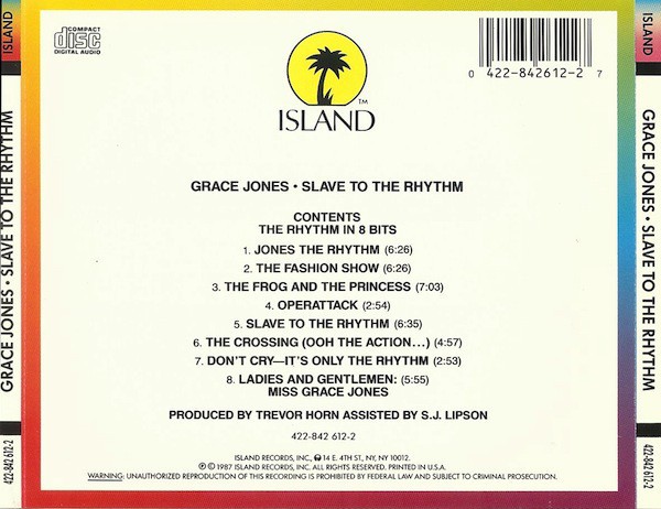 GRACE JONES - SLAVE TO THE RHYTHM - Imagen 2