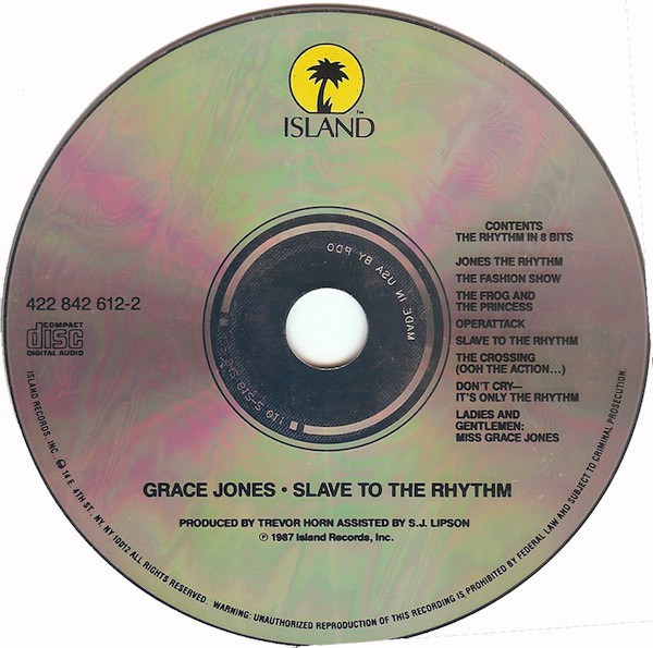 GRACE JONES - SLAVE TO THE RHYTHM - Imagen 3