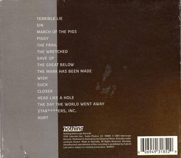 NINE INCH NAILS - AND ALL THAT COULD HAVE BEEN - Imagen 2