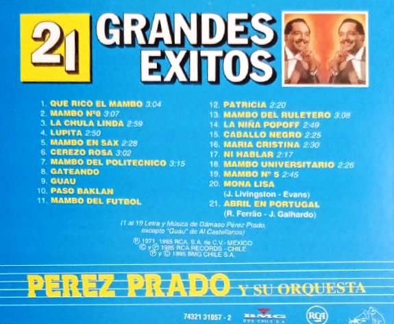 PEREZ PRADO - 21 GRANDES EXITOS - Imagen 2