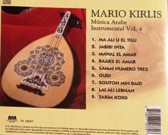 MARIO KIRLIS - MUSICA ARABE INSTRUMENTAL - VOL 4 - Imagen 2