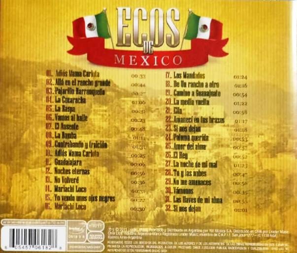 ECOS DE MEXICO - LA MEJOR MUSICA DEL MUNDO - Imagen 2