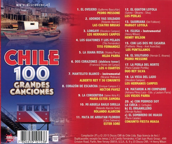 CHILE - 100 GRANDES CANCIONES - 3 VOL - Imagen 2
