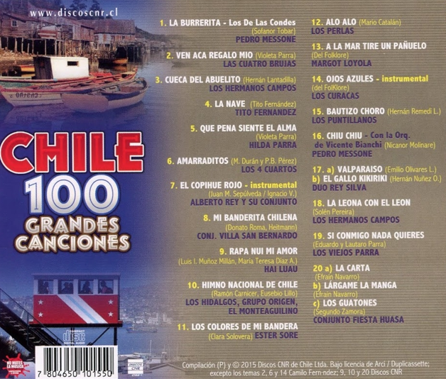 CHILE 100 GRANDES CANCIONES - VOLUMEN 5