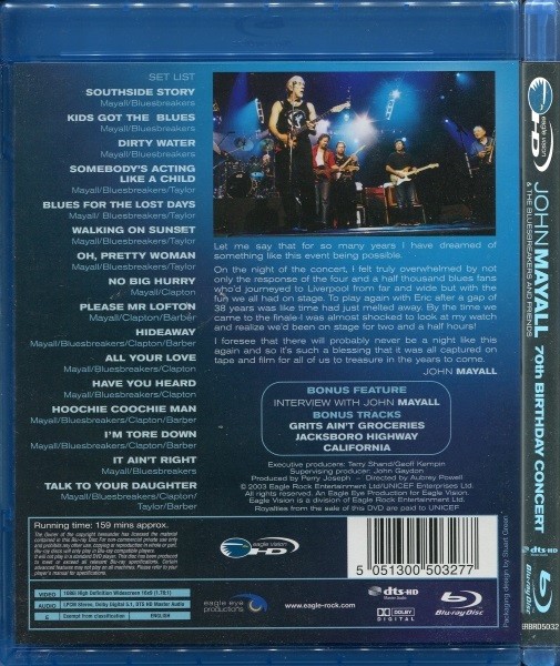 JOHN MAYALL / THE BLUESBREAKER AND FRIENDS - 70TH BIRTHDAY - Imagen 2