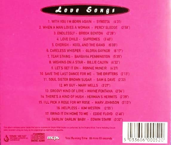 LOVE SONGS - ARTISTAS VARIADOS - Imagen 2