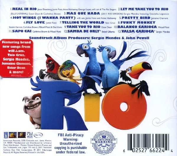 RIO - SOUNDTRACK - Imagen 3