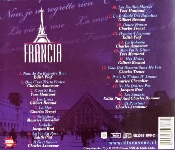 FRANCIA - VARIOS INTERPRETES - Imagen 2