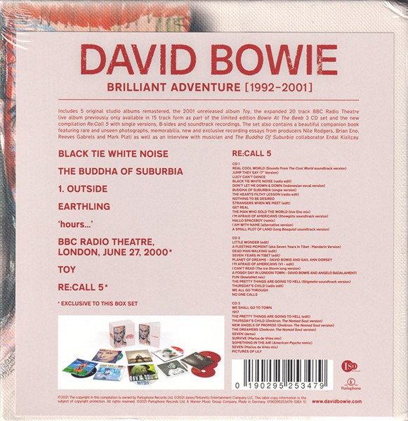 DAVID BOWIE - BRILLIANT ADVENTURE 1992-2001 - Imagen 3