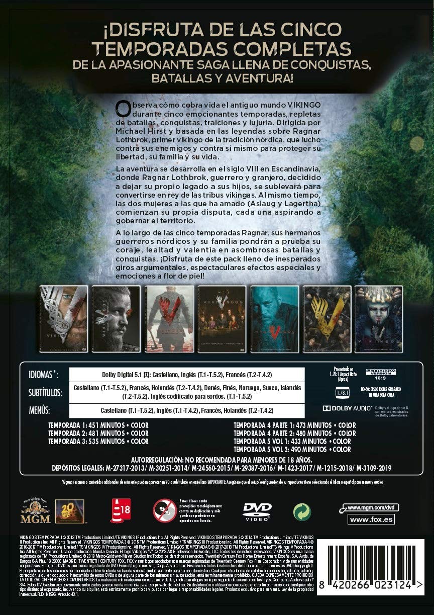 VIKINGOS - TEMPORADAS 1 A 5 - Imagen 2