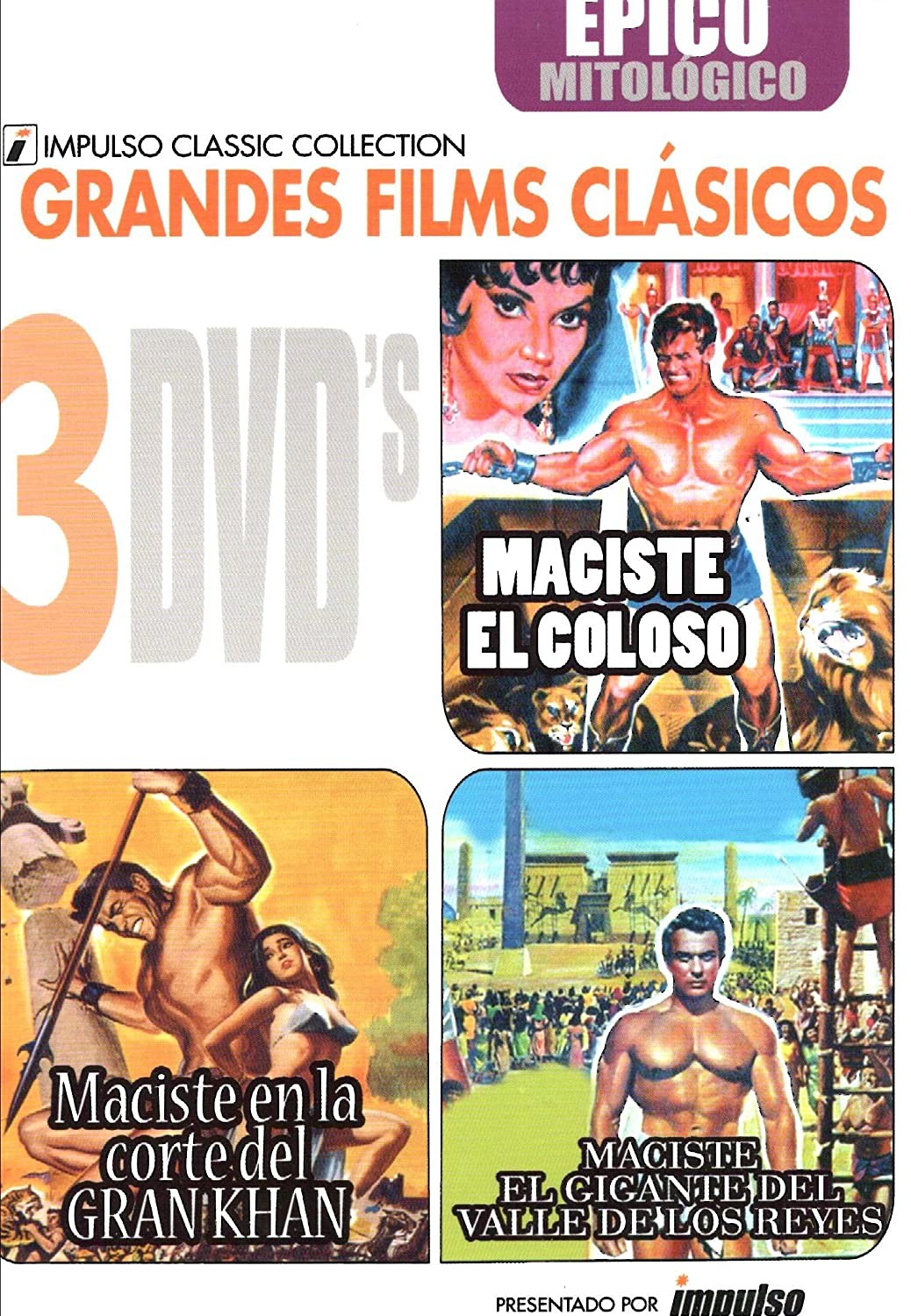 MACISTE EL COLOSO / MACISTE EN LA CORTE DEL GRAN KHAN / MACISTE EL GIGAQNTE DEL VALLE DE LOS REYES