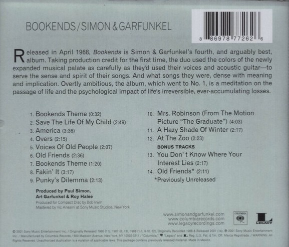 SIMON & GARFUNKEL - BOOKENDS