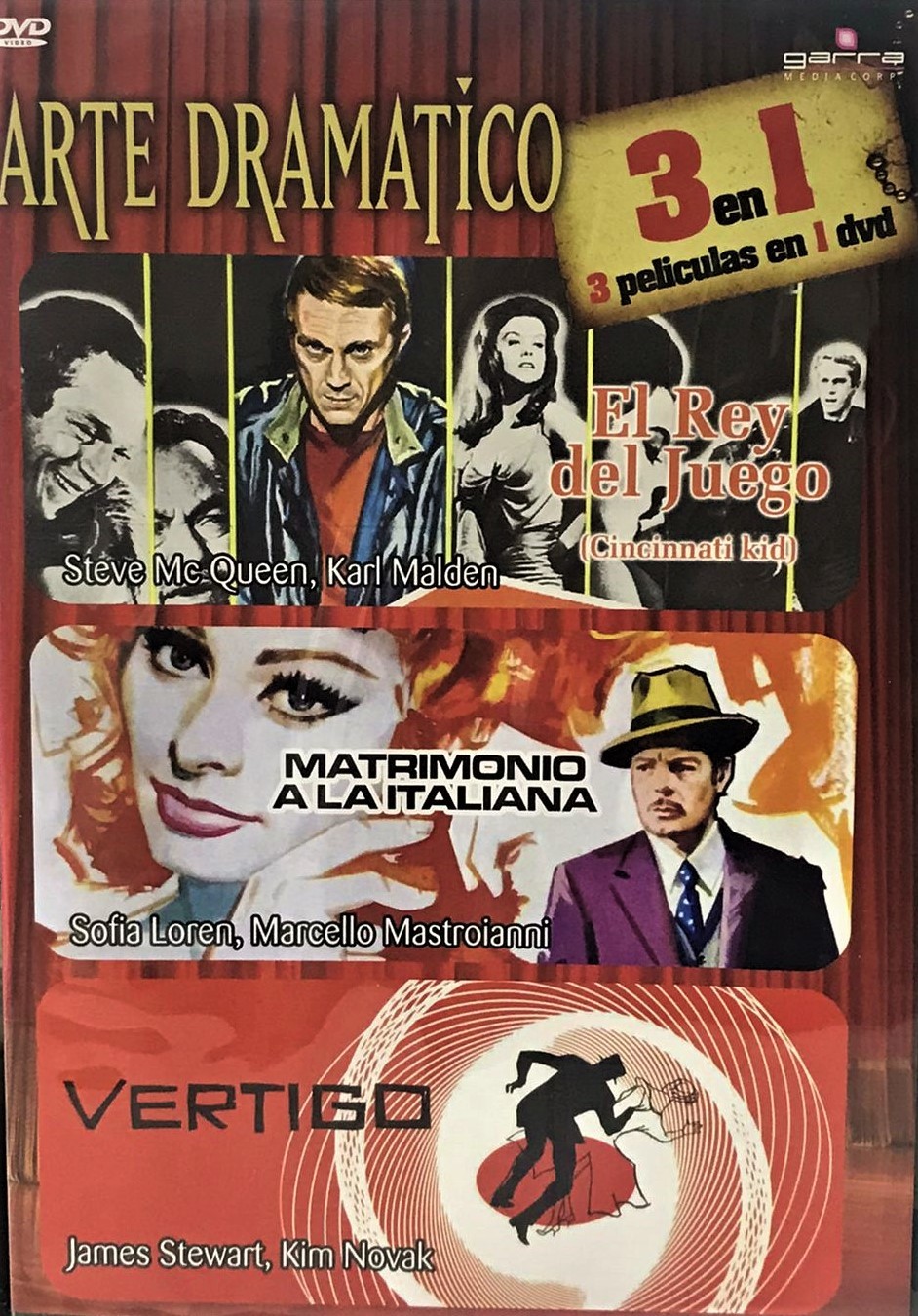 EL REY DEL JUEGO / MATRIMONIO A LA ITALIANA / VERTIGO